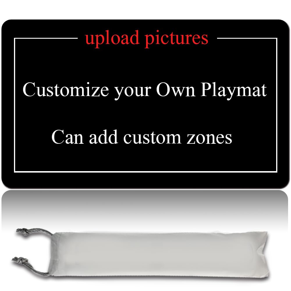 MTG Playmat Size 24x14in Free Storage Bags Non-Slip Backing Printing, Ideal for Card Game Enthusiasts TCG Playmat Mouse Pad,Shadow Dragon