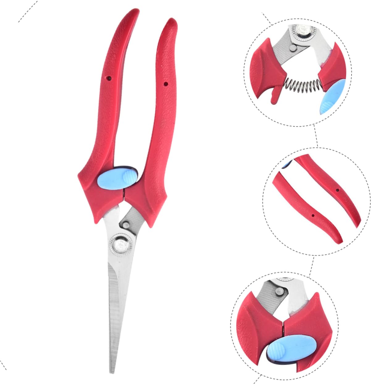 TOYANDONA 3 Pièces Sécateur de Jardin Ergonomique Inoxydable avec Ressort Élastique pour Élagage et de Fruits Outil de Jardinage Durable