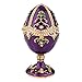 QIFU Vintage Style Hand Painted Faberge Egg Hinged Jewelry Trinket Box with Rich Enamel and Sparkling Rhinestones Unique Gift Home Decor Best Ornament Your Collection
