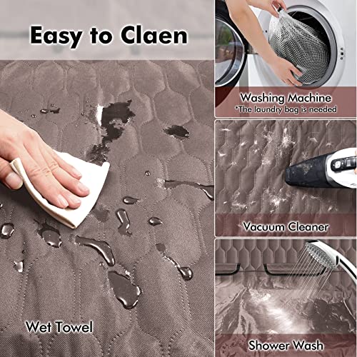 Dog Car Seat Cover for Back Seat, 100% Waterproof 600D Scratchproof Back Seat Cover for Dogs, Dog Hammock with Mesh Window for Cars Trucks and SUV