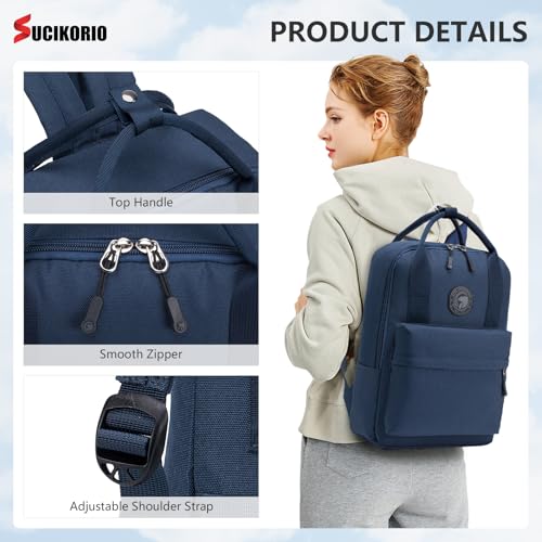 SUCIKORIO 40x30x10cm Lufthansa British Airways Reiserucksack Handgepäck Flugzeug, Wasserdicht Oxford Handgepäck Travel Rucksack mit 14 Zoll Laptopfach Daypack Schulrucksack für Damen, Herren, Reisen