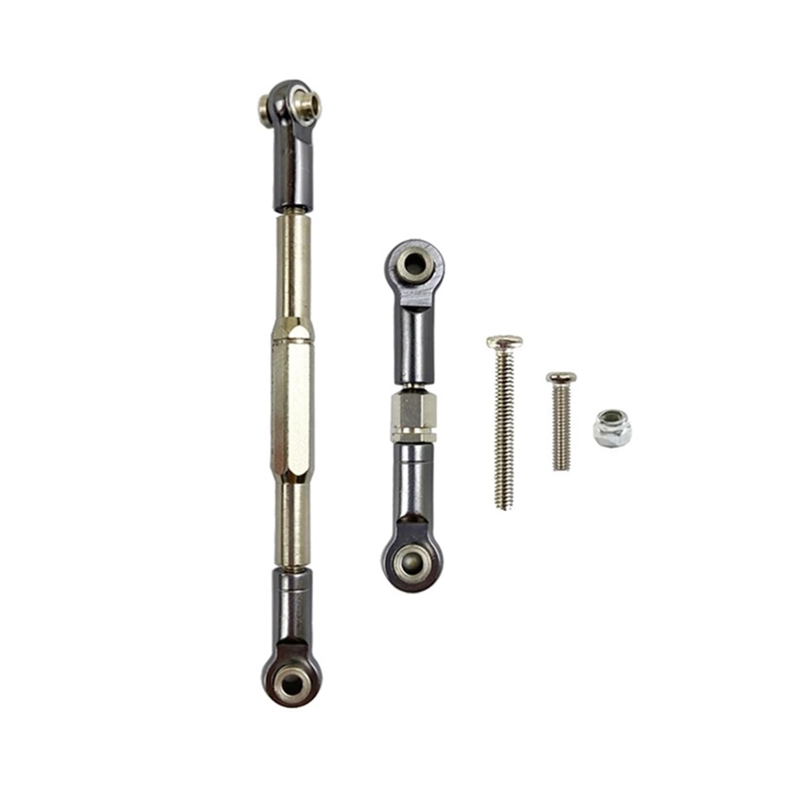 RC Upgrade Accessories for WPL for C14 for C24 for C24-1 for C34 for 1/16 RC Car Accessories Stee Link Rod Pull Rod Upgrade Parts,Titanium