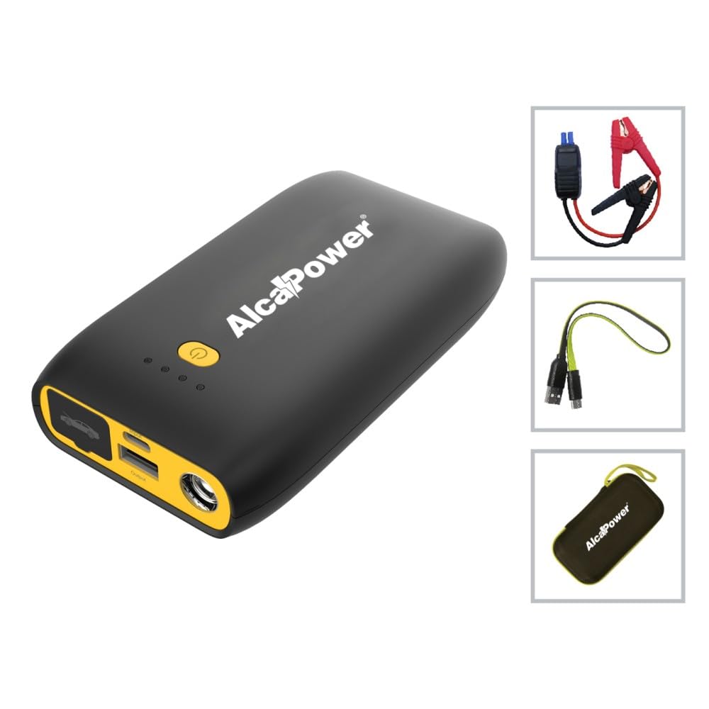 Avviatore d'emergenza 800A + Power Bank + Torcia