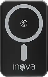 Power Bank 10000mAh com Carregamento por Indução, Carregador Sem Fio Portátil Magnético com Cabo Tipo-C 20W Carregamento Rápido, Compativel com Celulares iOS e Android - Inova
