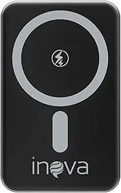 Power Bank 10000mAh com Carregamento por Indução, Carregador Sem Fio Portátil Magnético com Cabo Tipo-C 20W Carregamento Rápido, Compativel com Celulares iOS e Android - Inova