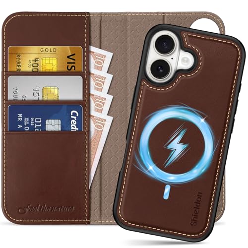 SHIELDON iPhone17 Ή 蒠^P[X 2in1 {vU[ 6.3C` 5G J[h[ [RFIDubLO] OR Jo[P̃CX[d uX^h@\ Xgbvt Ռz ACz17Ή X}z