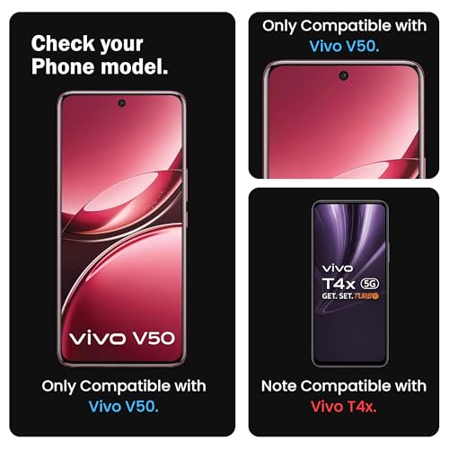 Image of FIRST MART Military Grade UV Tempered Glass For Vivo V50 and Vivo V50e 5G (6.77 Inch) With Edge To Edge Full Screen Coverage & Easy UV Installation Kit | Crystal Clear, Pack of 2
