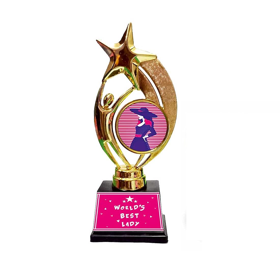 Tuelip Worlds Best Lady Trophy Medal Gift for Mother, Lady Boss, Sister, Friend, Wife and Sister I Birthday Gift I Congratulation Gift for Colleague, Gift for Employee (B098XBK83C) Amazon Price History, Amazon Price Tracker