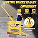 WZKKCTG Manual Brick Cutting Machine Small Portable Wheel Block Splitter Cutter Paving Tool for Landscaping Commercial Projects