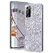 Produktbild Feyten Kompatibel mit Galaxy Note 20 Ultra 5G/4G Hülle mit HD-Schutzfolie [2 Stück],Bling Glänzend Glitzer Weich TPU Silikon Etui Cover Schale Schutzhülle für Samsung Galaxy Note 20 Ultra 5G/4G(Silber