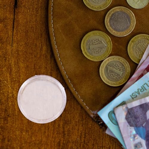 Capsulas para Monedas Contenedor Plástico Transparente 200 pzas miniatura 5