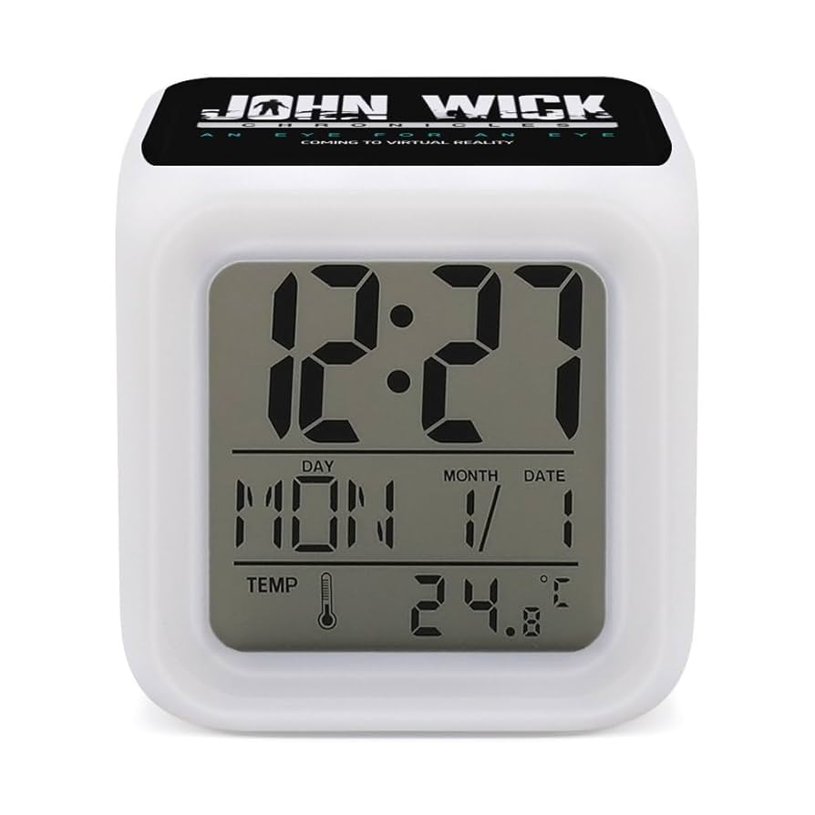 Amazon.co.jp: 目覚まし時計 ジョン ウィック めざまし時計