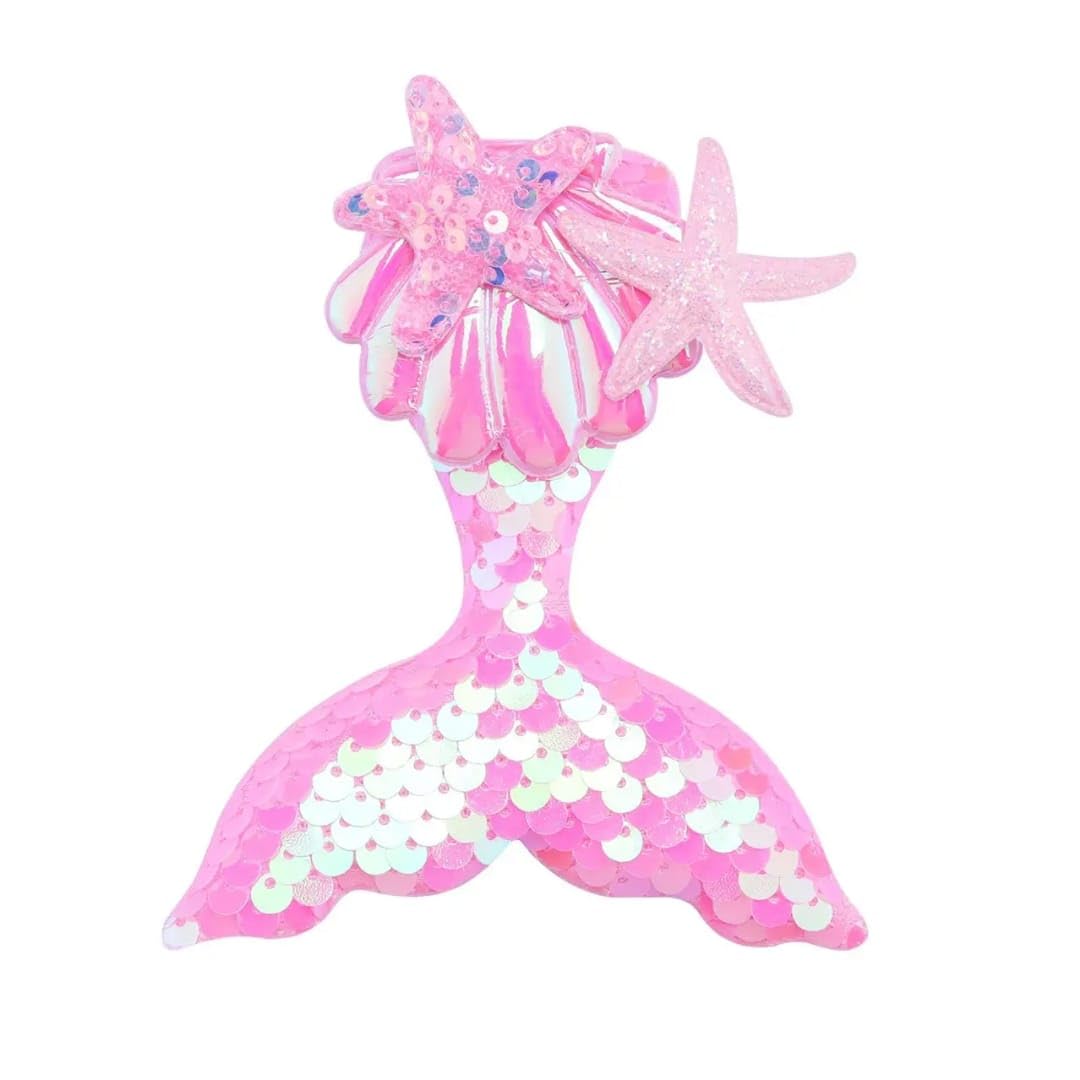 TERA 13 Mermaid Hair Clip for Girls and Kids - Hair Pin, Sequence Clip, Headwear, Cartoon Hair Accessories - Return Gifts