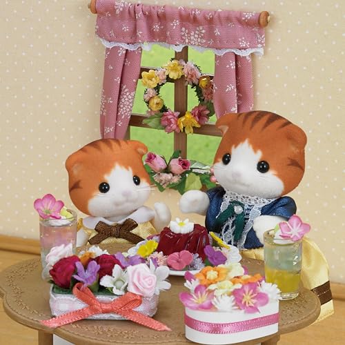 EPOCH Sylvanian Family Doll Maple Cat Family FS-30 miniatura 6