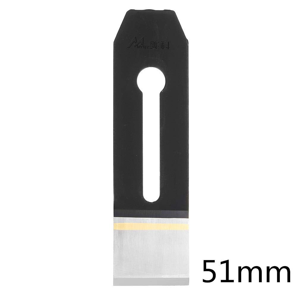 38/44/51mm Acciaio ad Alta velocità per la Lavorazione del Legno Plane Edge Blader Cutter Lama per pialla a Mano (Specifica Lama: 51mm)