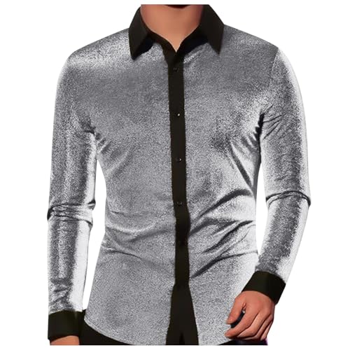Camisas inarrugables de lentejuelas para hombre que busca destacar sin planchar 2