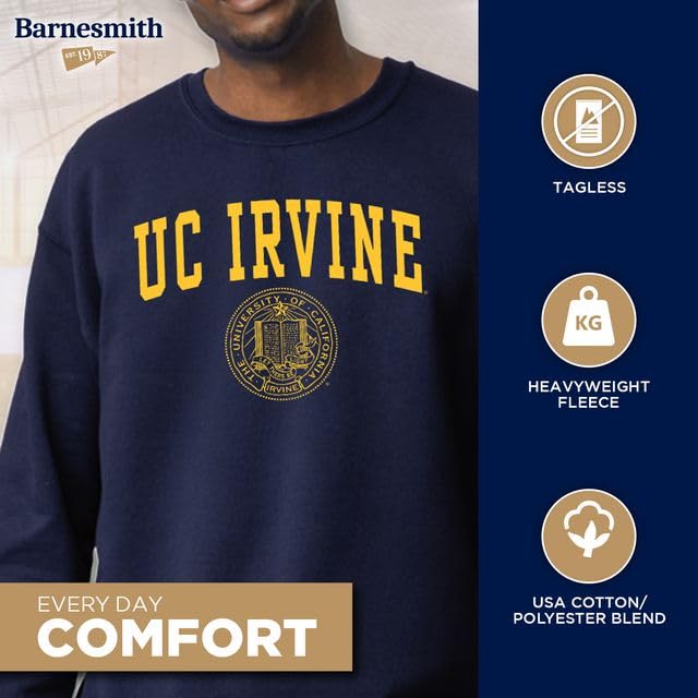 Image of Ivysport Crewneck Sweatshirt for College, Heritage Logo, Color, Adult Unisex