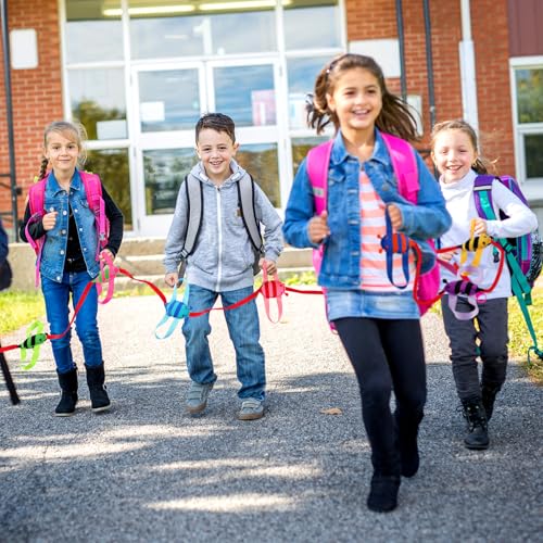 Image of Kajaia Bee Walking Rope for Kids Classroom Supplies Preschool Walking Rope with Handles Fits up to 20 Children for Toddlers Kids Daycare Preschool Walk Guides