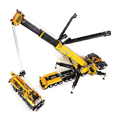 ZRY Mobiler Kran Baustein 1:20 2,4 GHz/App RC Fernsteuerung Kran mit Motor 7354 Teile Klemmblock Kompatibel mit Lego… – Bild 5