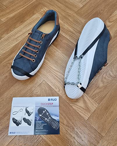 RUD Gleitschutzkette Quick Step Schneekette für Schuhe - Bester Grip auf Schnee, Einheitsgröße