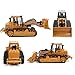 VAlinks 5 Channel RC Bulldozer, Remote Control Excavator, Full Functional Front Loader Construction Vehicles Toy with 2.4Ghz Transmitter and Shovel Lights, Simulation Sound for Kid