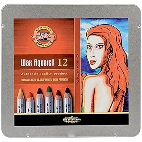 KOH-I-NOOR 8282 Aquarell Farbige Feinwachs Pastellkreiden in Dose Cover