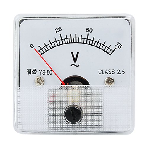 Ruilogod YS-50 AC 0-75V アナログピンパネルメーター電圧計