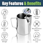 Milk Thermometer and 600ml Milk Frother Jug - Image 3