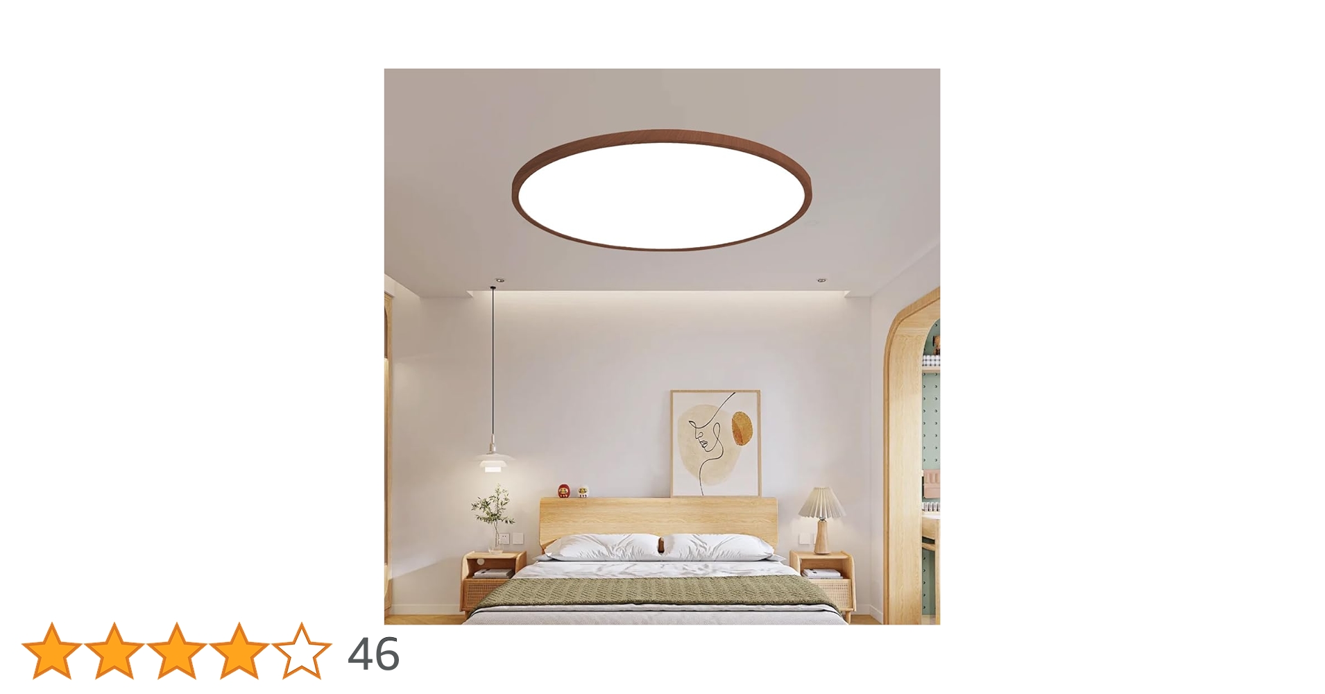 Amazon.co.jp : Lobpor ledシーリングライト 木目調 全