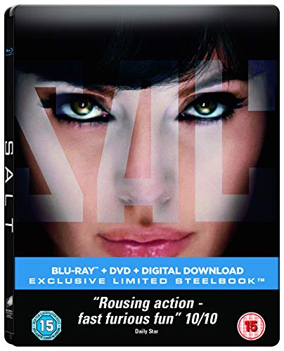 Salt Limited Edition Steelbook / Import / Blu Ray + DVD / Region Free.