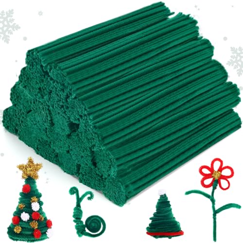 Yunsailing green pipe cleaners bulk 3000 pcs 6 mm x 12 inch