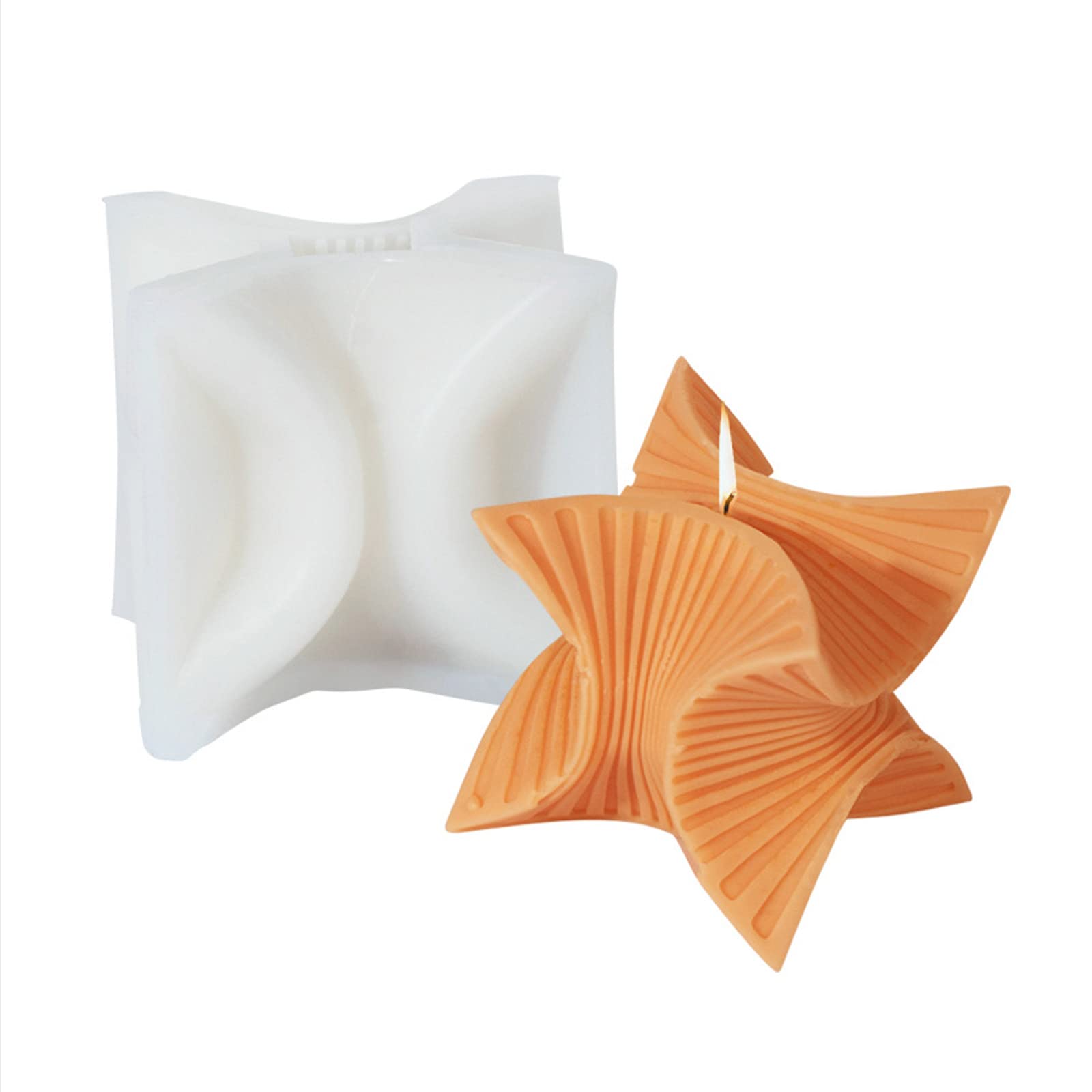 Buxuaaaa Geometric-Shape Mold Epoxy Resin Casting Mold Dishwasher Safe for Making Soap Cake Fondant Decor Pillar Molds for Making Metal Pillar Molds Silicone