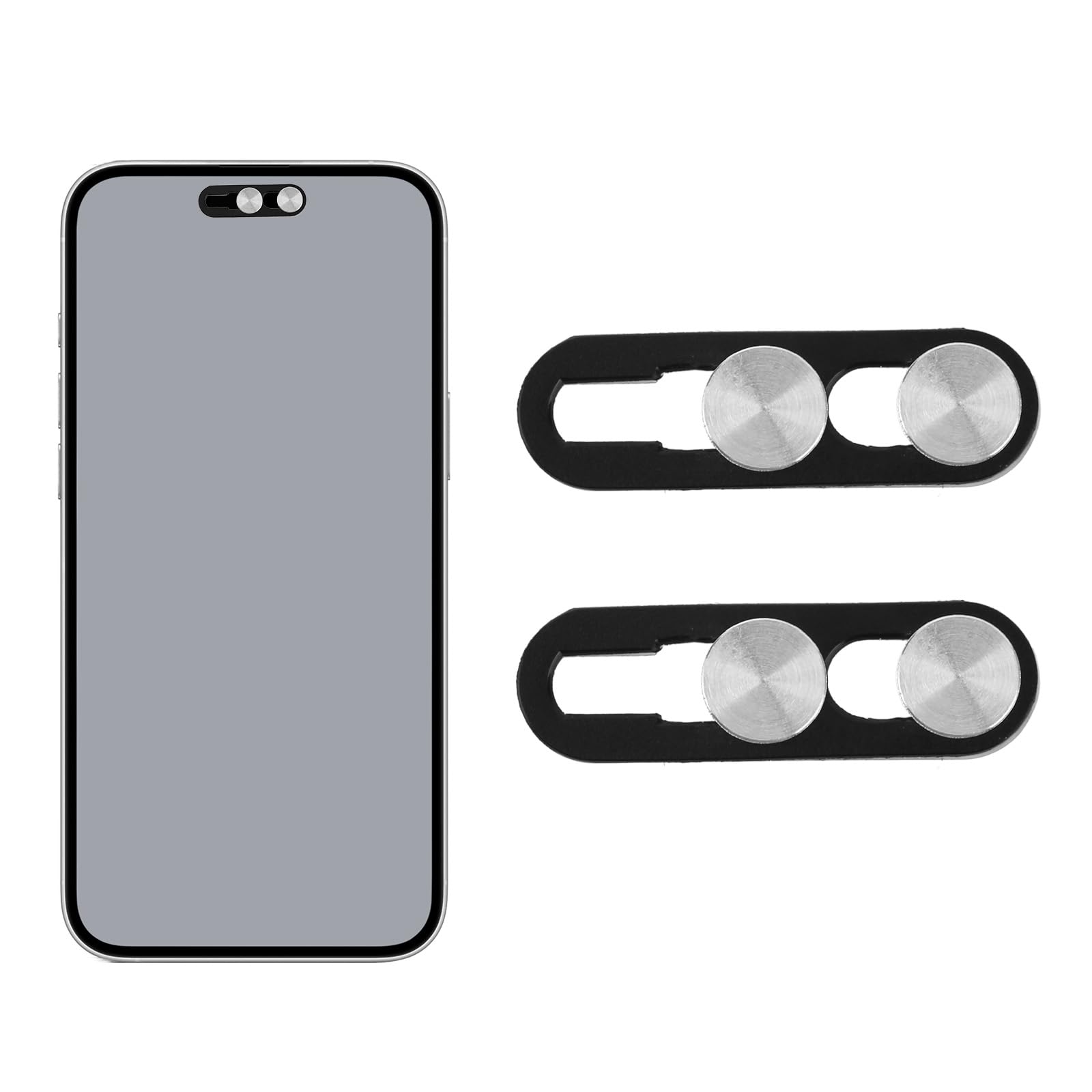 2pcs Front Camera Covers, Durable Phone Front Camera Cover Privacy Protector Practical Cellphone Accessories Compatible with 16 Series/15 Series/14 Pro/14 Pro Max-image-29