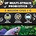 Ultra Fresh Betta Fish Food, Pro Shrimp Patties, 50% Sword Prawns + Akiami Paste Shrimps, All Natural Protein, Rich in Calcium, for Betta's Healthy Development and Cleaner Water, 0.7 oz