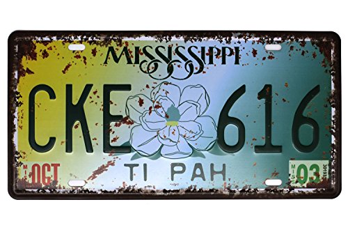 Eureya Targa auto, decorazione vintage da parete per casa, caffetteria, bar, pub, ristorante, esposizione, 15,2 x 30,5 cm, metallo, Cke 616, 6"x12"