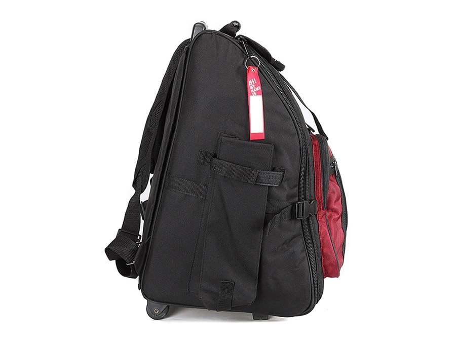 Generisch CNB Akkordeon Trolley-Bag 120 Bässe robuster Gigbag mit Rollen Trolleygriff wetterfest strapazierfähig