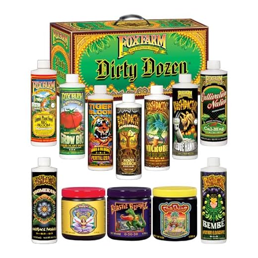 FoxFarm Dirty Dozen Starter Kit: 12 Pack Small Bundle + Twin Canaries Chart & Pipette - 9 Pints & 3 6oz
