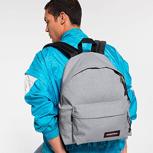 EASTPAK Padded Pak'R – 24L Iconic Backpack with Front Pocket, Water-Resistant Fabric, Vegan Materials & Adjustable Straps, Sunday Grey by EASTPAK - Used condition - Image 2