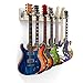 DLDIRECT DiamondLife Premier Multiple Guitar Wall Mount with 7 Chrome Adjustable Locking Guitar Wall Hangers 48