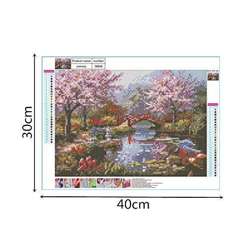 Conjuntos de pinturas de diamante Decdeal DIY com diferentes formas de desenho de diamante, ponto cr