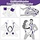 Sex Spielzeug für Die Paare Extrem Hart BDSM Bondage - Offenes Bein Fesseln Handschellen für Sexspiele, Sex Toys Bondageset Fessel Set Anfänger (Lila)