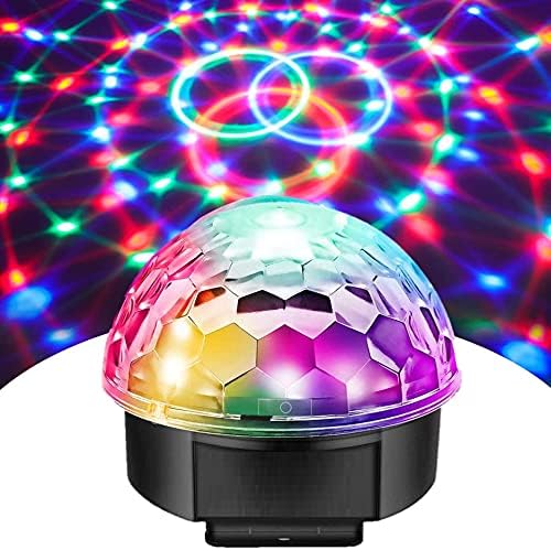 MoonBeam Multi Colour LED Disco Ball Party Light (Single)