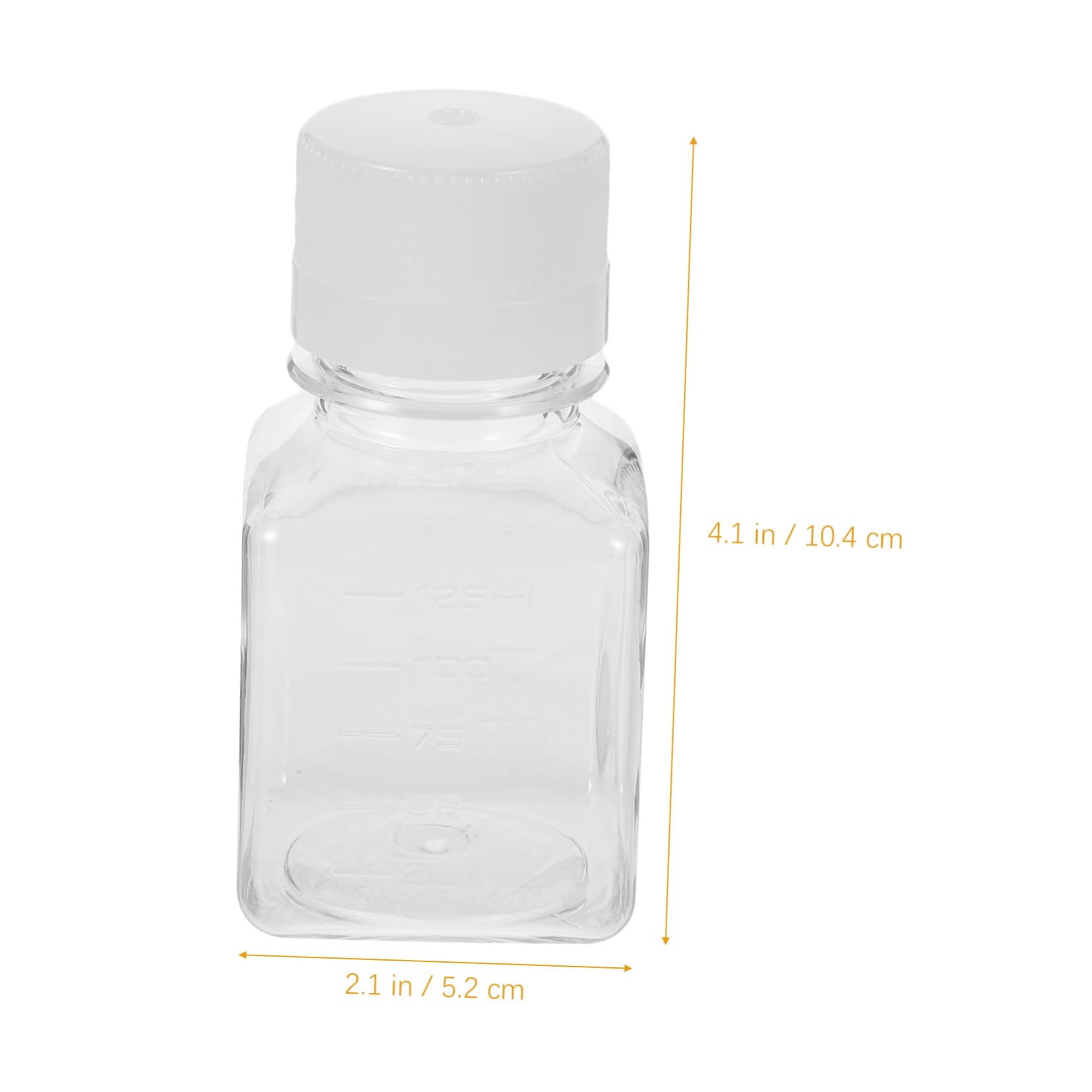 Alipis 2pcs Graduated Serum Bottles Plastic Vials Narrow Mouth Design for Laboratory Medical Use Safe Long Lasting for Hospitals Research