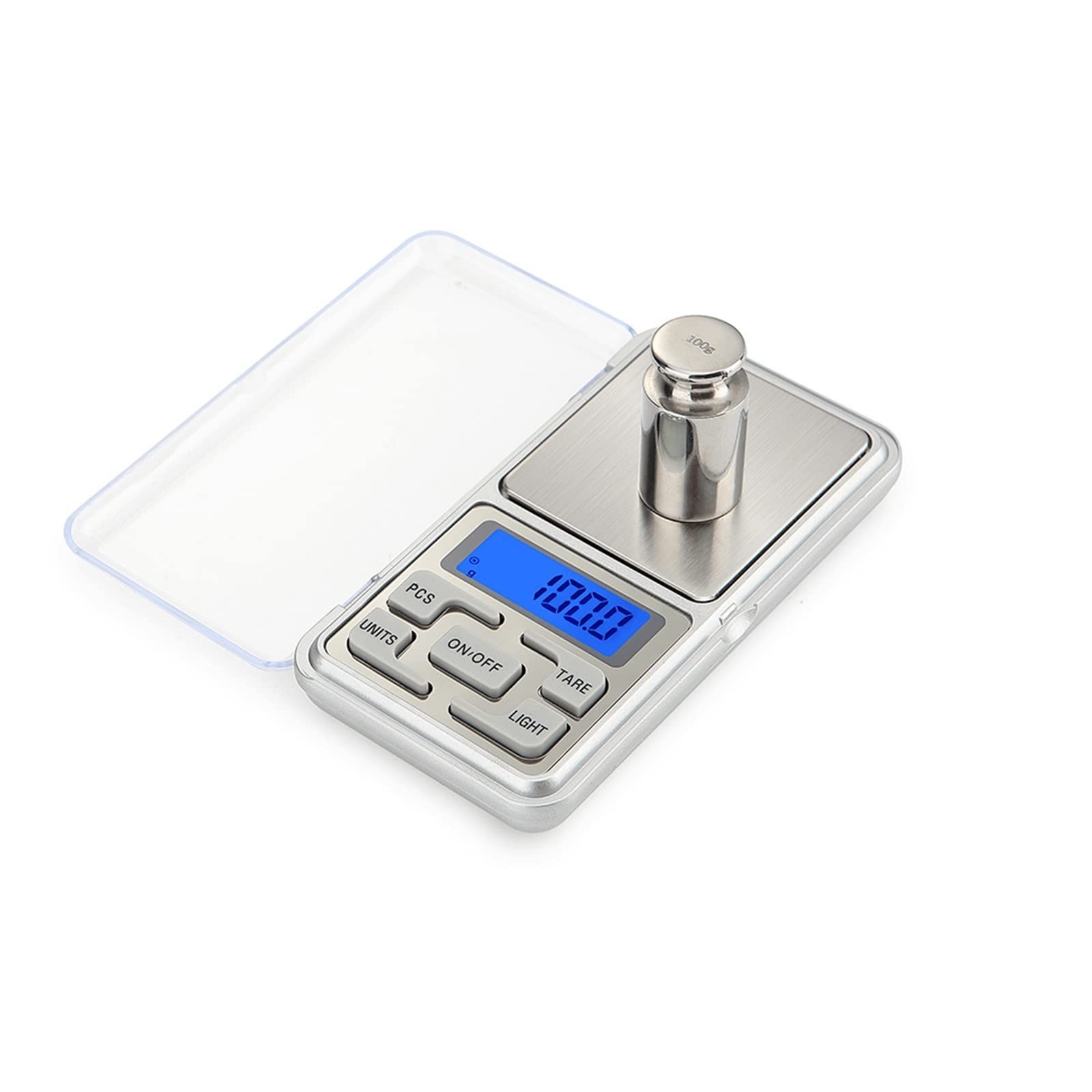 Báscula de Alimentos de 500 g x 0,01/Báscula de Cocina de Alta precisión para Alimentos y Joyas, báscula electrónica con Pantalla LCD, Mini báscula Digital de Bolsillo.