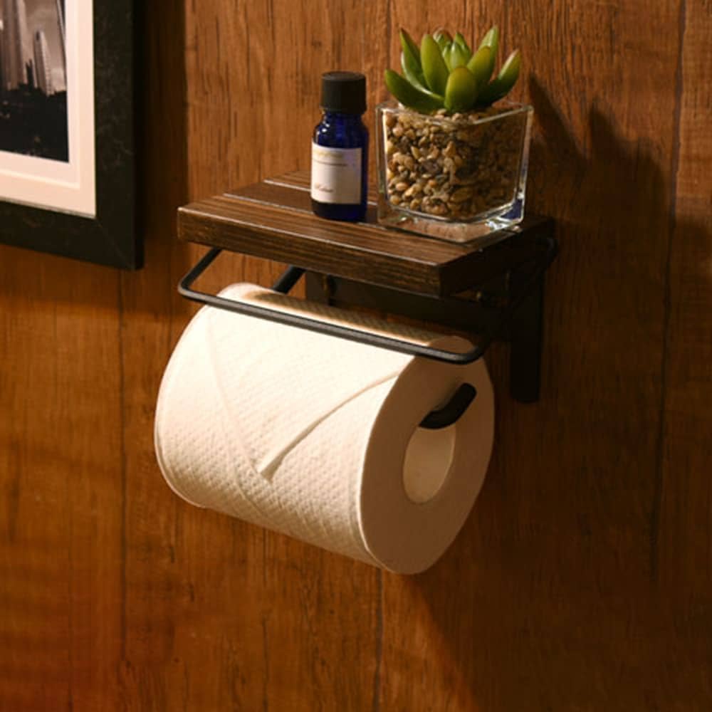 天然木 壁掛けトイレットペーパーホルダー 楽天市場】トイレットペーパーホルダー カバー 木製 壁掛け