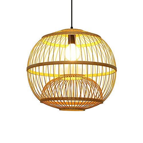 Lampe Suspendue Tissée à la Main Shun ZE en Bambou Naturel