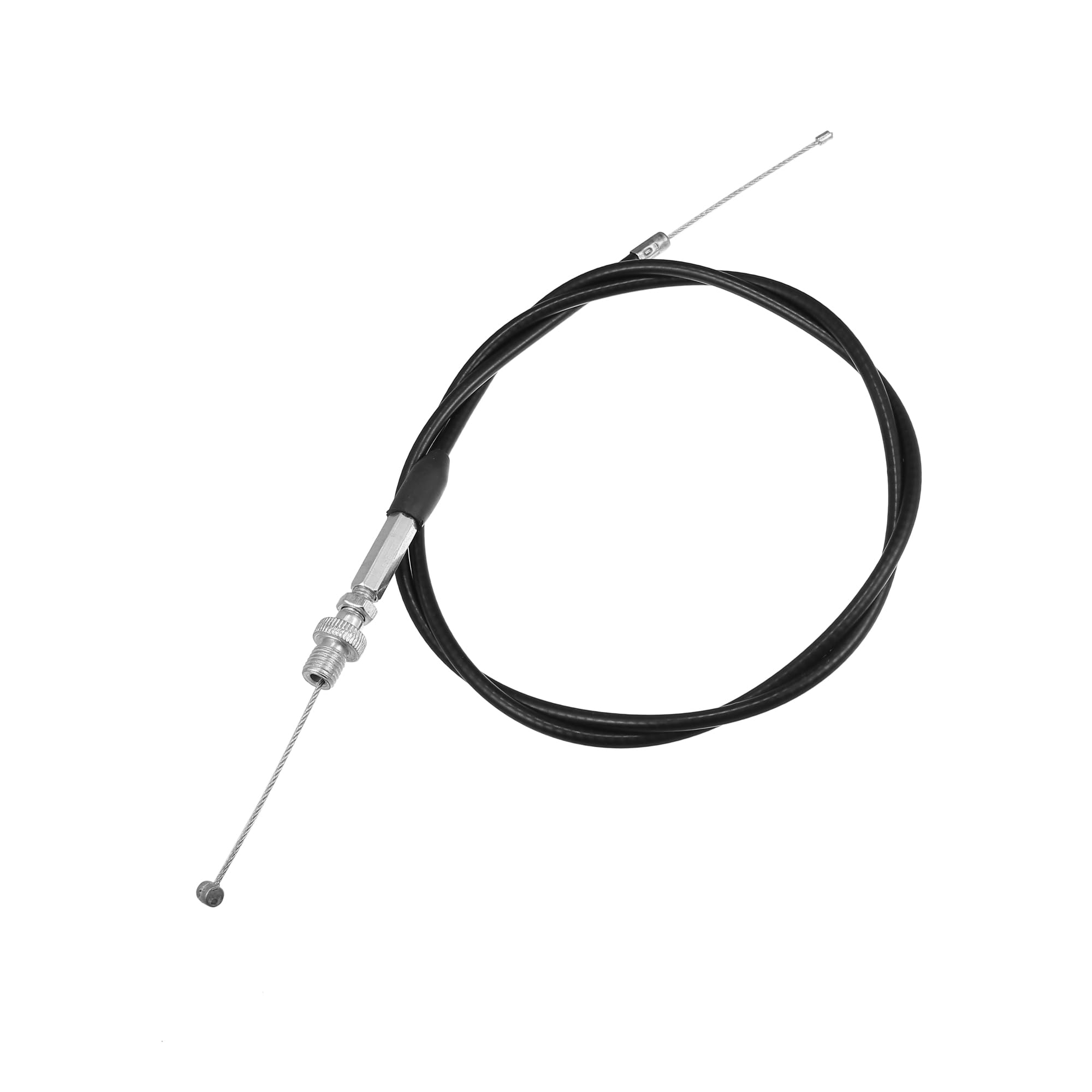 Partuto 1 Pc 120cm Universal Throttle Cable Wire for ATV - Metal Black