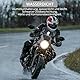 Justech Motorrad Windabweiser Verstellbare Clip-on Windschutzscheibe Zubehör Windschild Windschutzscheibenverlängerung Erweiterung Spoiler Aufsatz für Rennrad Motorrad klar Harz