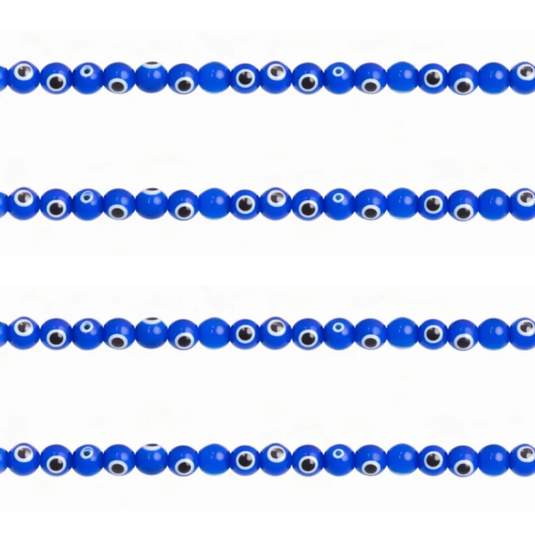 Satra Traders Evil Eye Glass Beads | Qty : 1 String | Size : 10mm-Approx 100pcs | GB97-image-9