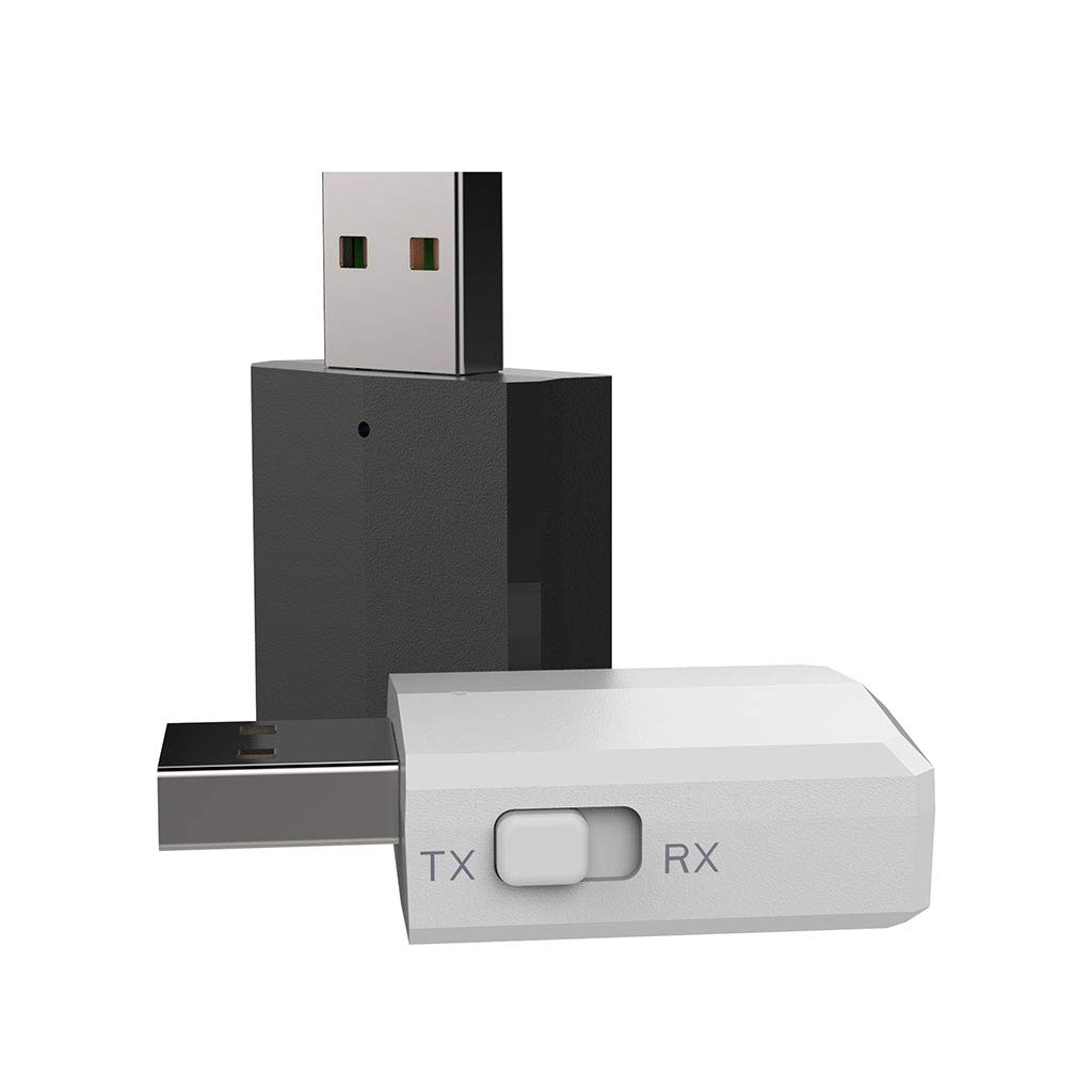 Adattatore Audio Wireless Bluetooth 5.0 2-in-1 (Trasmettitore/Ricevitore) USB AUX Per TV/Auto